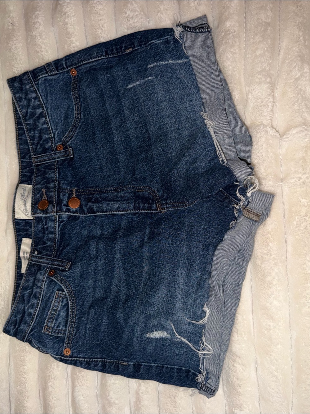 Universal Thread Indigo Rolled Hem Denim Shorts
